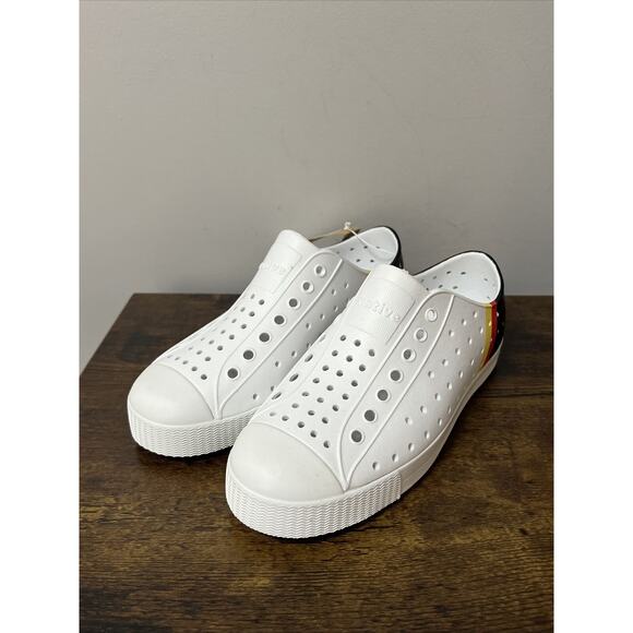 NEW Native Kids Jefferson BLOCK Sandals Size J1 ~ GERMANY FLAG Black,Red,Yellow - Picture 6 of 9